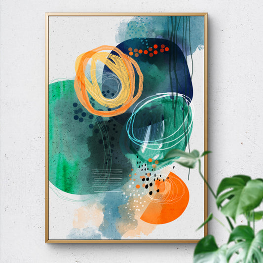 SoulCurryArt Luna print on paper, 16x20 inches, featuring a celestial-themed design with intricate details and soft color tones.
