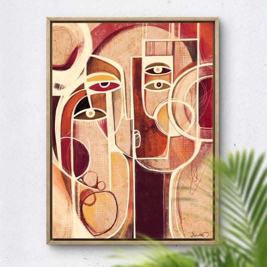 Colorful SoulCurryArt print titled Multitude featuring vibrant abstract shapes on high-quality paper.
