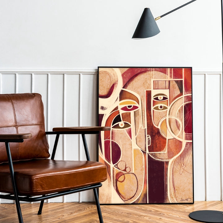 Colorful SoulCurryArt Multitude print featuring vibrant abstract design on high-quality paper with intricate details.
