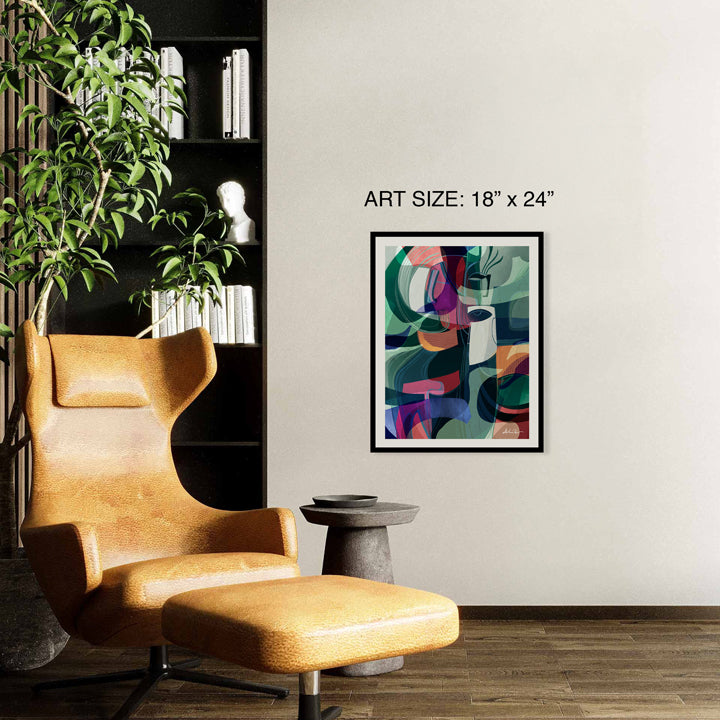 Mystic print by SoulCurryArt featuring an abstract, colorful design on 16x20-inch paper.