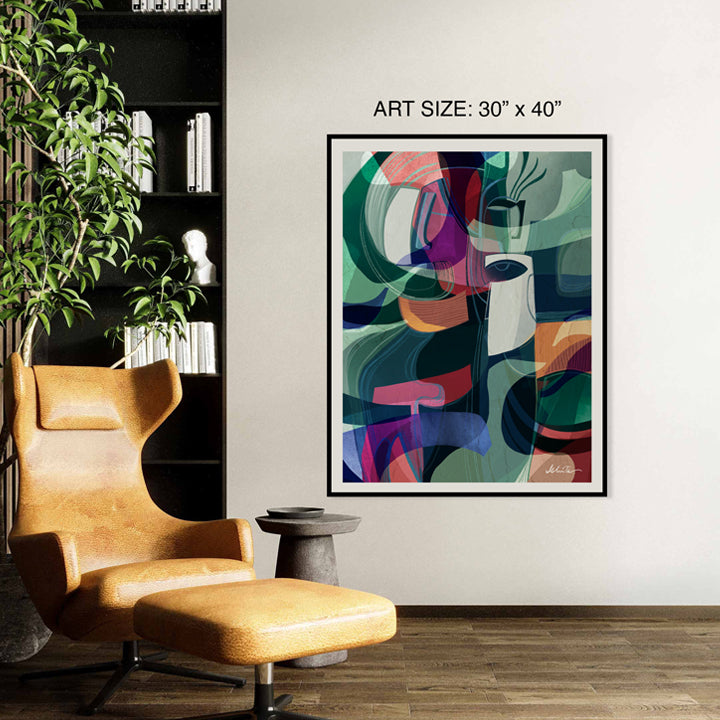 Mystic print by SoulCurryArt showcasing an intricate, mystical design on 16x20 paper print with vibrant details.