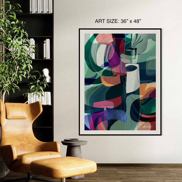 Mystic print by SoulCurryArt featuring vibrant colors and intricate designs on 16x20 paper.