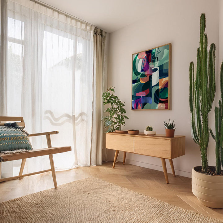 SoulCurryArt Mystic print on paper, 16x20 inches, featuring a vibrant and mystical design perfect for wall decor.