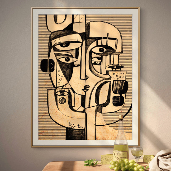 Colorful ombre print by SoulCurryArt featuring smooth gradient shades on high-quality paper.