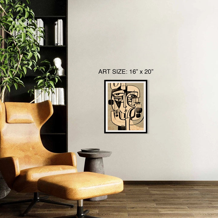 SoulCurryArt 16x20 paper print featuring an elegant ombre design with smooth color transitions on high-quality paper.