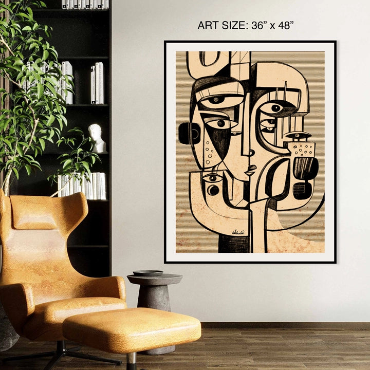 Ombre print by SoulCurryArt, 16x20-inch paper artwork featuring smooth gradient color transition.
