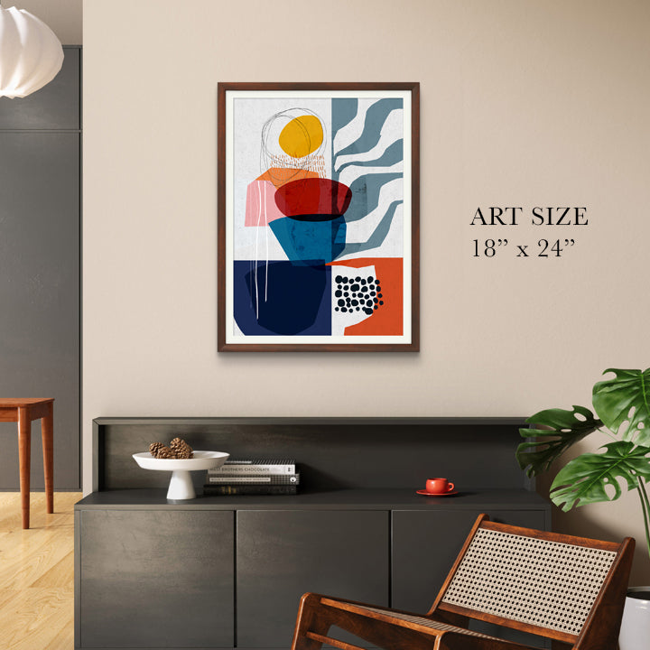 SoulCurryArt print titled "Planted" featuring botanical artwork on 16x20 paper, showcasing lush green plants in a natural setting.