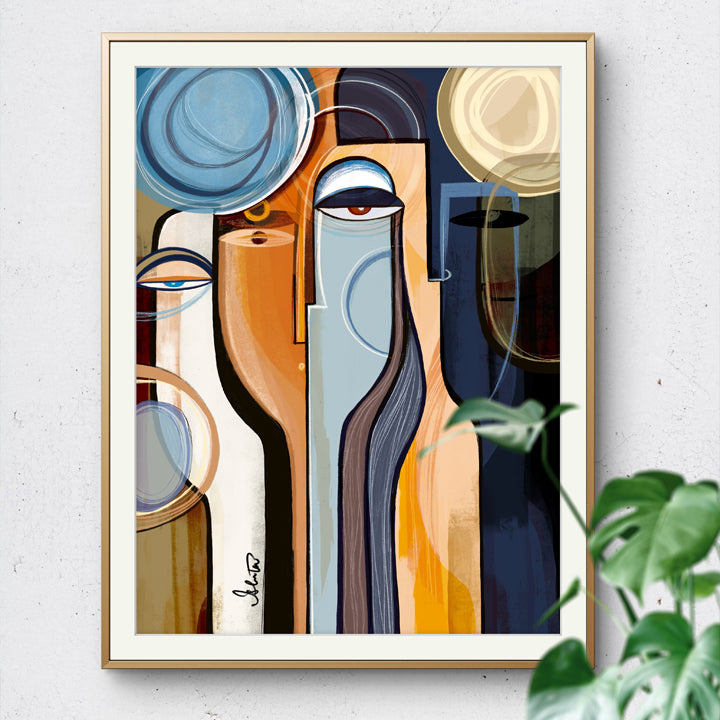 SoulCurryArt print titled "Profound" featuring abstract artwork on 16x20 paper, showcasing deep, vibrant colors and intricate details.