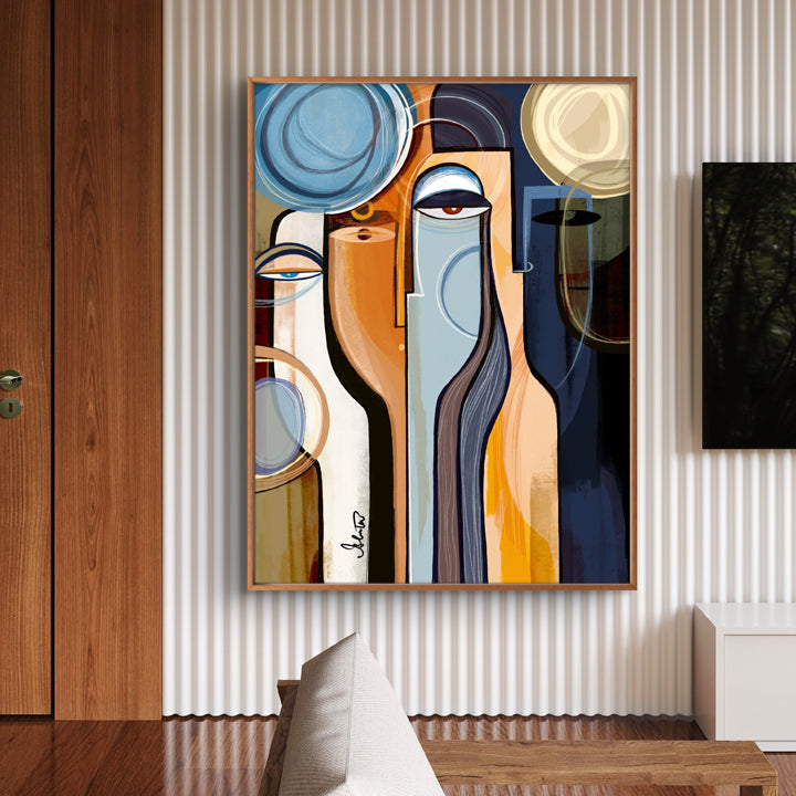 SoulCurryArt Profound print on paper, 16x20 inches, featuring abstract and vibrant artwork with deep, expressive colors.