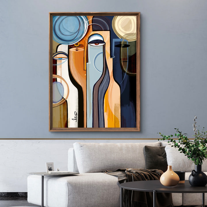 SoulCurryArt Profound print on paper, 16x20 inches, featuring vibrant, abstract artwork with bold colors and intricate details.