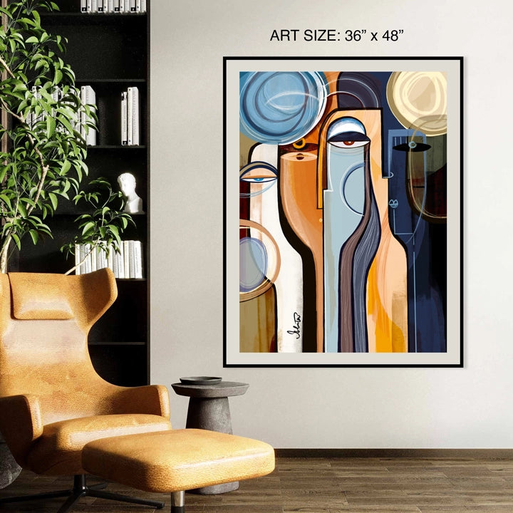 SoulCurryArt print titled "Profound" on paper, featuring abstract artwork in a 16x20 inch size.