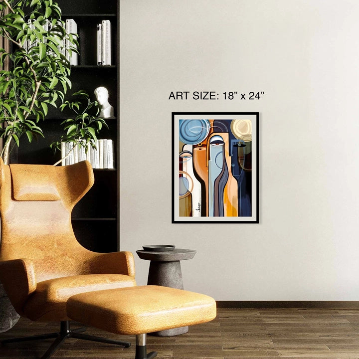 SoulCurryArt print titled "Profound" on 16x20 paper, featuring abstract art with rich colors and intricate details.