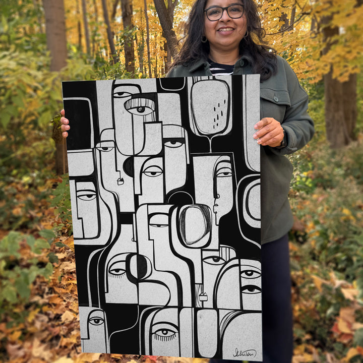 Colorful Synchronicity print by SoulCurryArt featuring vibrant abstract patterns and harmonious design, ideal for modern wall decor.
