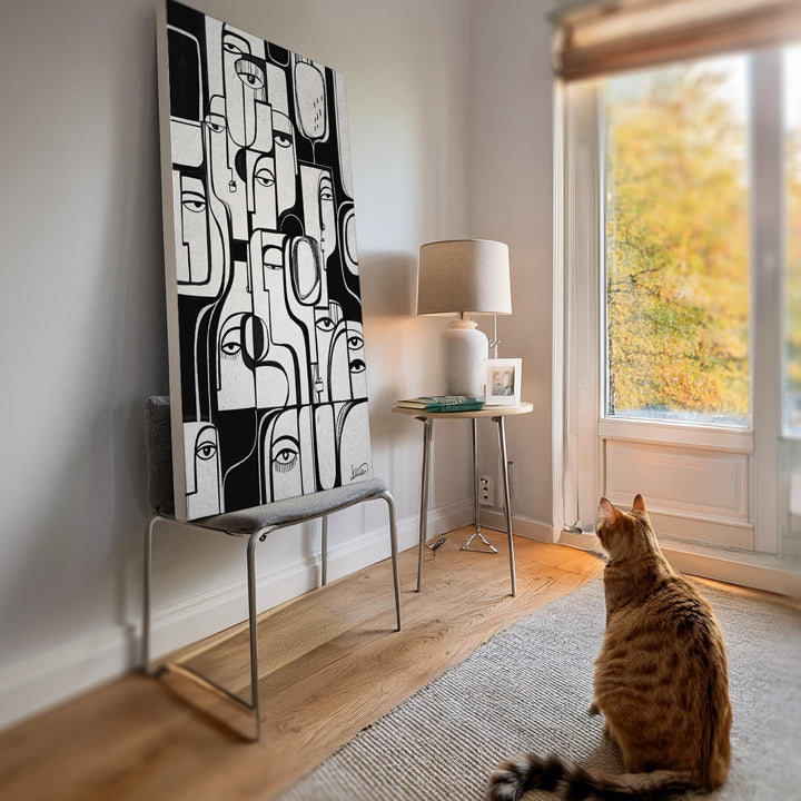Bestseller Synchronicity print by SoulCurryArt featuring vibrant abstract shapes and harmonious colors on high-quality paper.