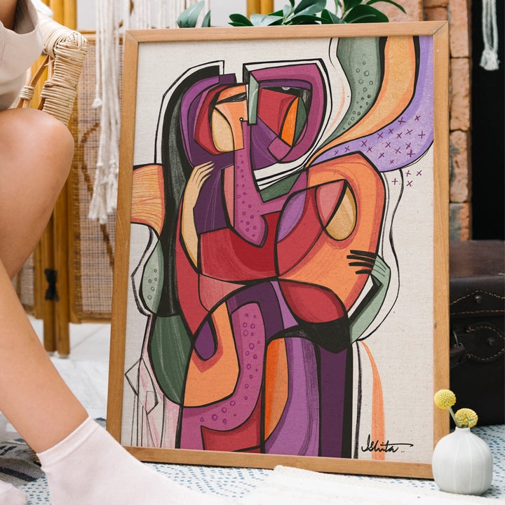 SoulCurryArt Synoptic print featuring intricate geometric and abstract design on high-quality paper.