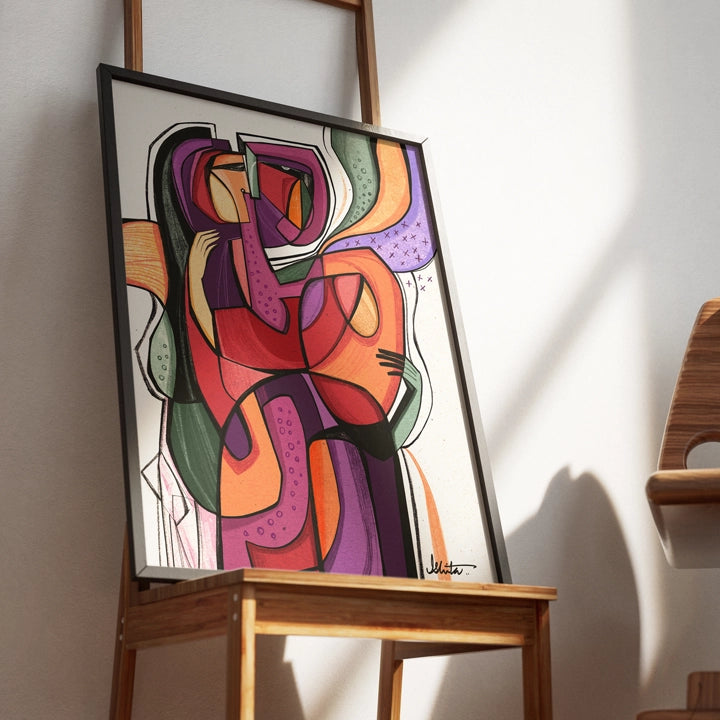 Synoptic print by SoulCurryArt showing a detailed, abstract design with vibrant colors on high-quality paper.