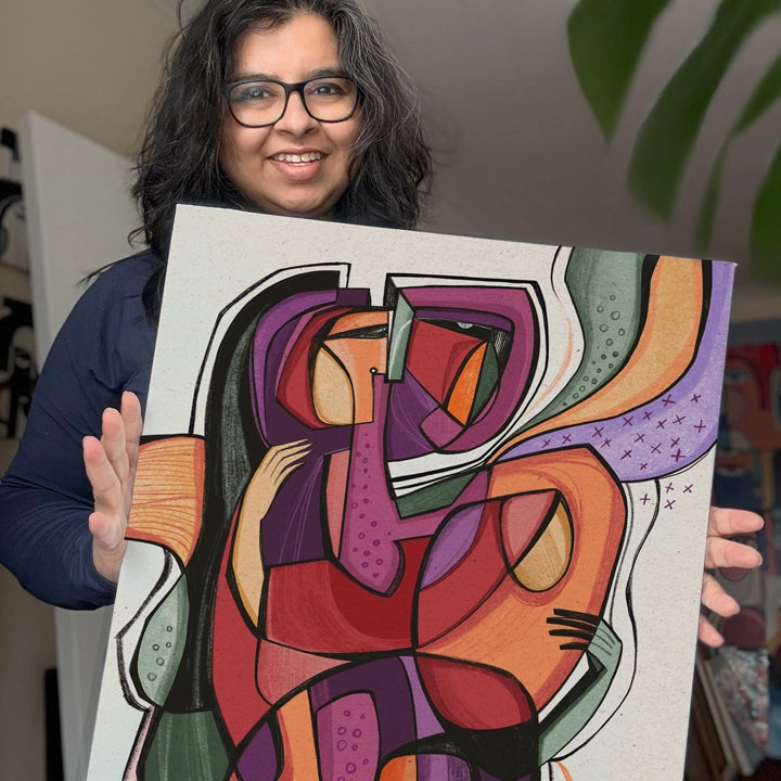 Colorful Synoptic print by SoulCurryArt featuring vibrant abstract designs on high-quality paper.