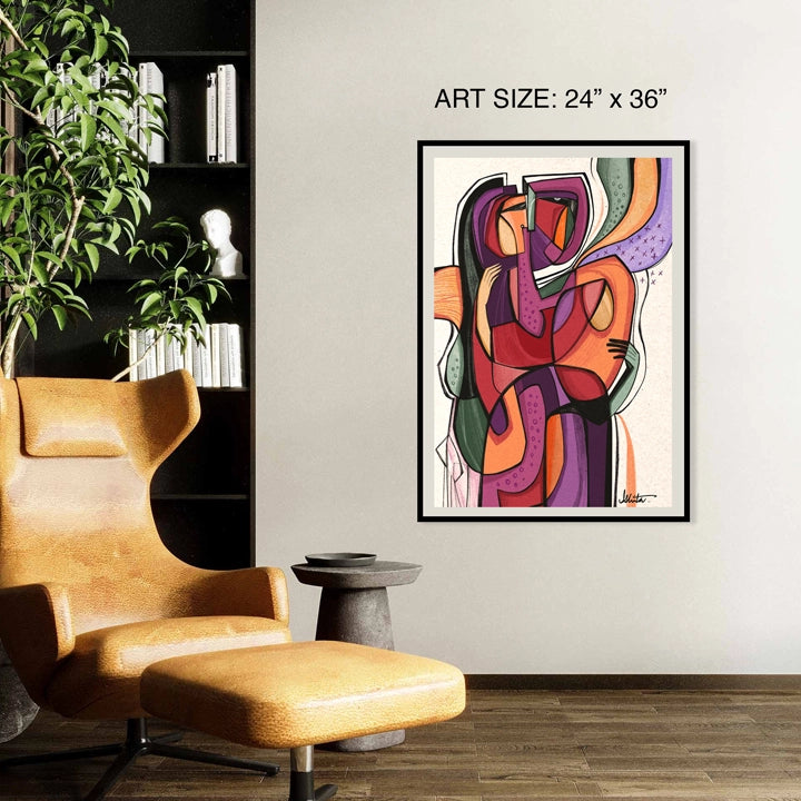 SoulCurryArt Synoptic print in 24x36 inches featuring a detailed, artistic design on high-quality paper.