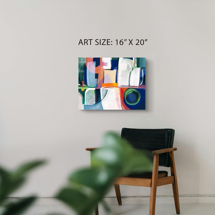 SoulCurryArt 16x20 print titled Terre featuring a vibrant, abstract artwork with earthy tones and textured details.