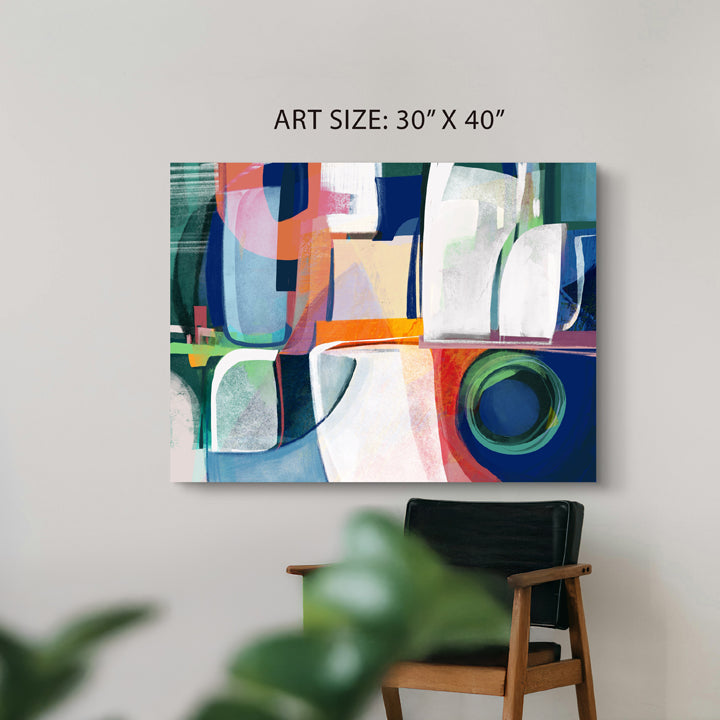 SoulCurryArt Terre print on paper, 16x20 inches, featuring abstract earthy tones and artistic design.