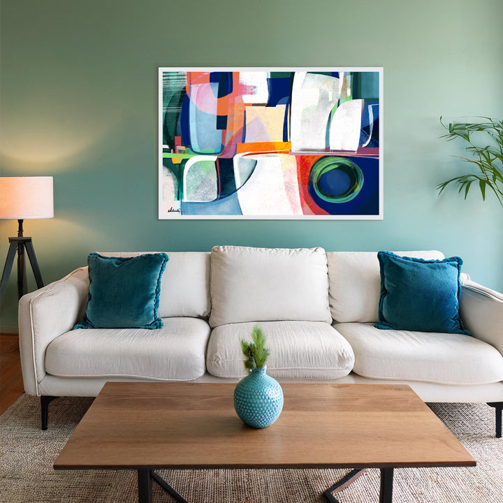 Colorful SoulCurryArt print titled Terre featuring vibrant abstract patterns on high-quality paper.