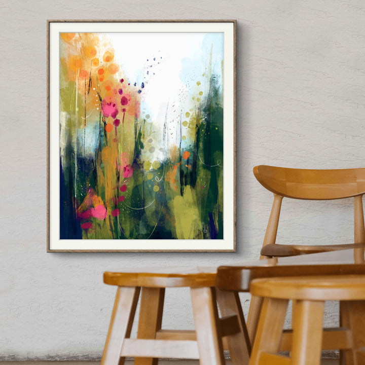 Wildwood print by SoulCurryArt featuring detailed nature-inspired artwork with vibrant colors and intricate design.