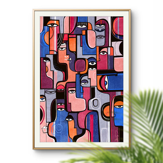 Print titled Interconnectedness by SoulCurryArt, featuring a vibrant, intricate design symbolizing connection and unity.