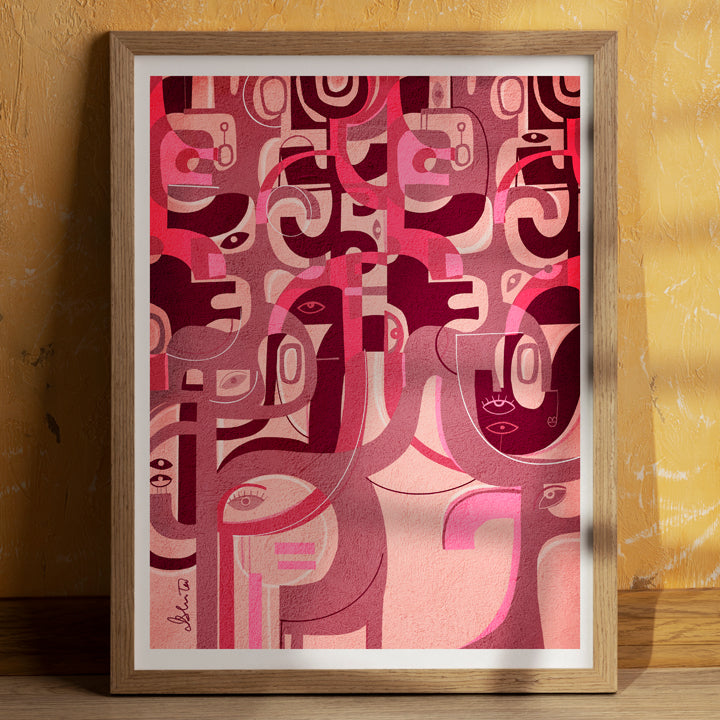 Detailed print of a Life Tree artwork by SoulCurryArt, showcasing intricate tree branches and natural design.